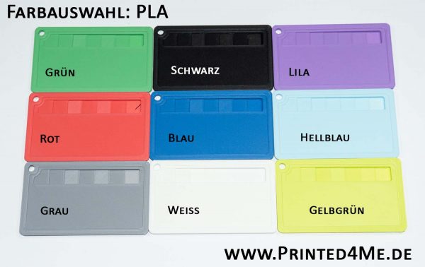 Printed4Me Individueller 3D Druck Farbauswahl PLA