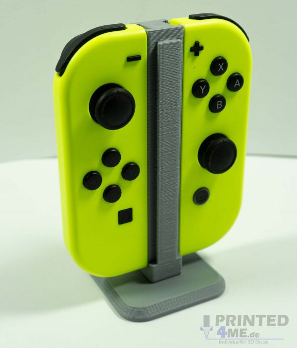 Nintendo Switch JoyCon Ständer Joy Con Halterung Halter Standfuß - Grau mit Gelb