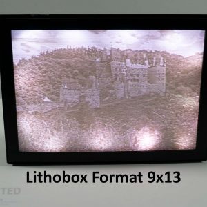 Printed4Me Lithobox Lithophane 9x13 Leuchtbild beleuchtetes Bild - Lithobox mit Beschriftung