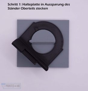 Printed4Me Fritz!DECT 440 Halterung Halter Ständer Stanfuß - Aufbauanleitung Montage Schritt 1