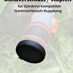 Gardena kompatible Schlauchkupplung Kupplung Gartenschlauch Schnellkupplung Blind Verschluss Stopfen Kappe Schutz